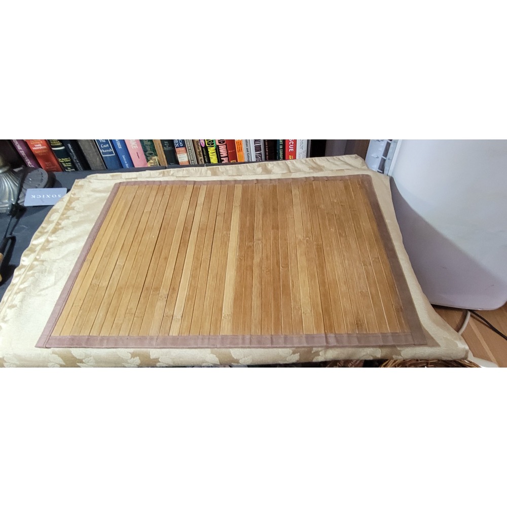 Bamboo Floor Mat Rug Natural Wood Rustic Decorative Shower Mat